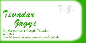 tivadar gagyi business card